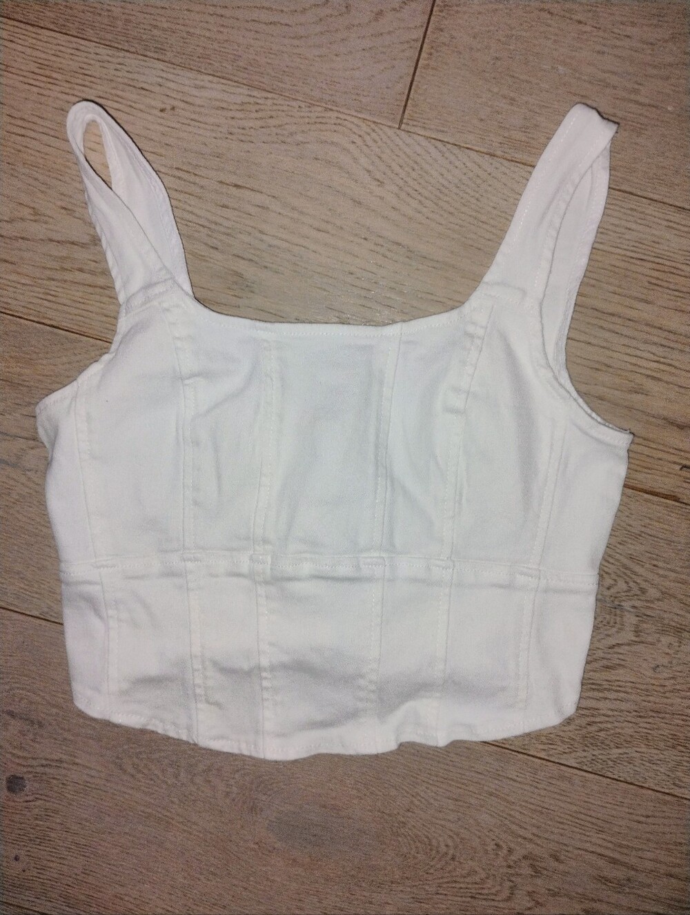 EUC CROPPED ZIP TANK